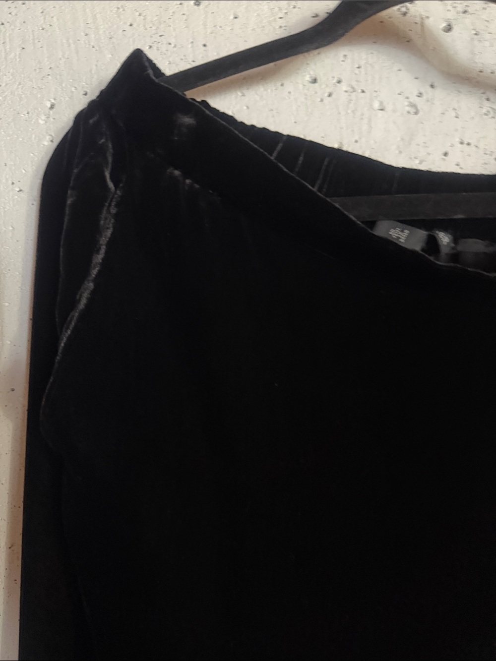 Vintage Rayon/Silk Blend Velvet Wide leg Pants, M - Picture 7 of 10
